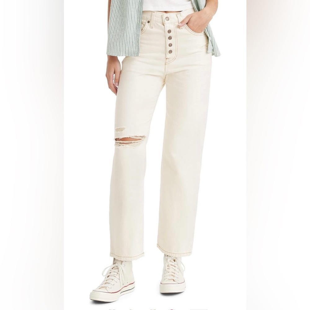 Levi's Women's Snap Ribcage Straight Ankle Jeans